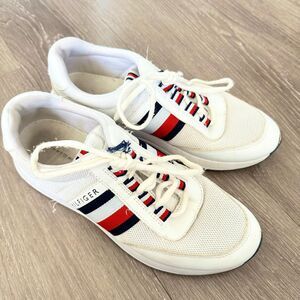 Tommy Hilfiger White Sneakers with Signature Stripes